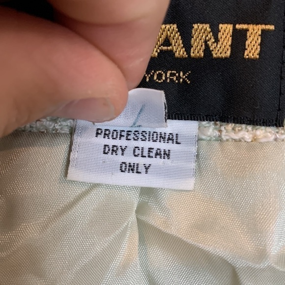 🌟🌟🌟 Gallant New York Mint Green Tweed Blazer, Lined, Pockets, Size 10 - Picture 5 of 8